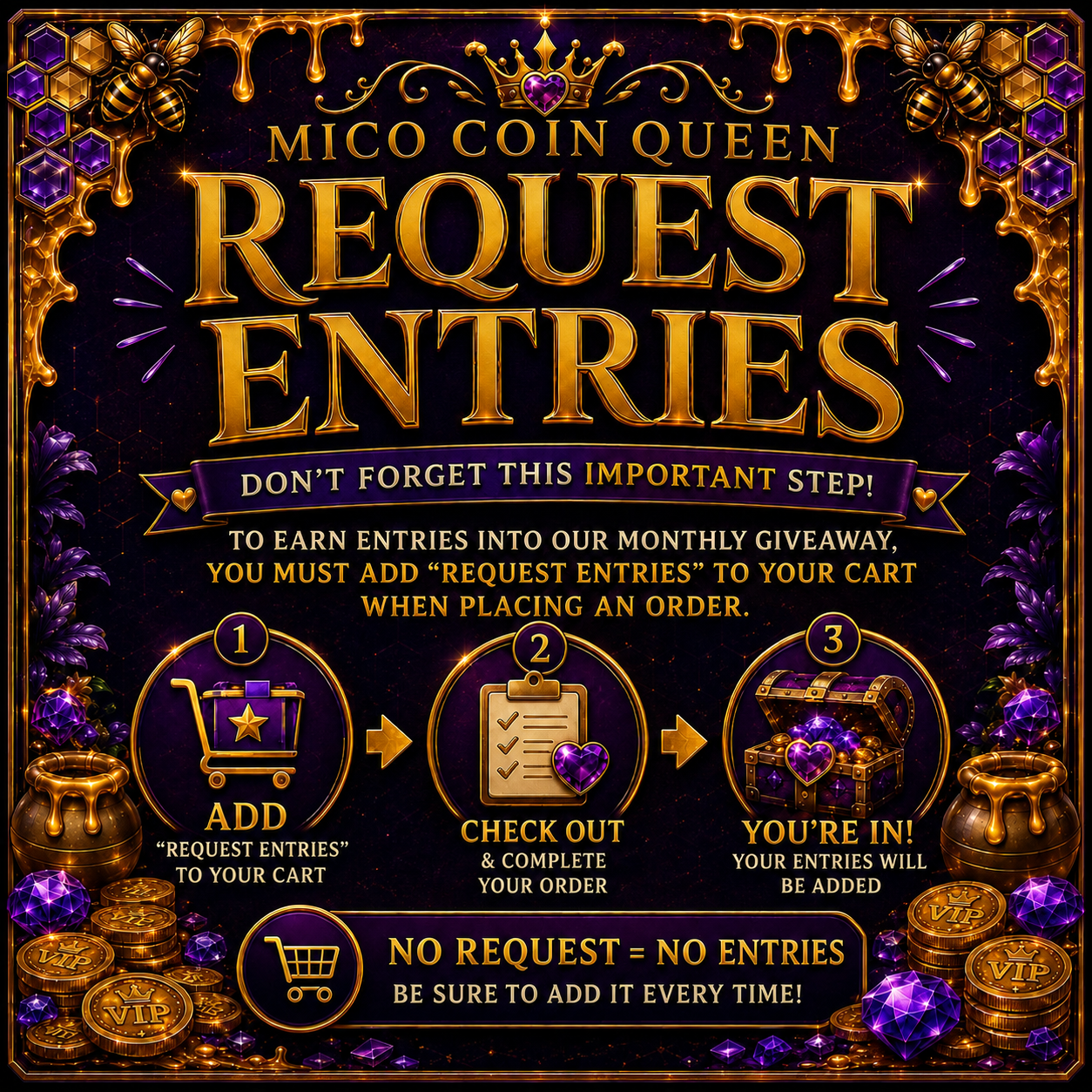 Request Giveaway Entries